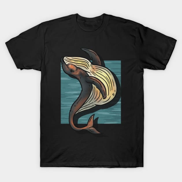 chubby whale T-Shirt by Translucia